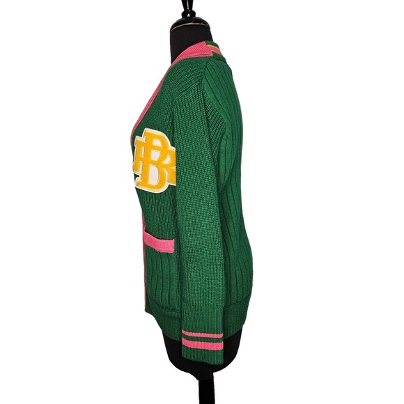 BANANA REPUBLIC ATHLETICS Varsity Cardigan Sweater XXS Preppy Oversized RARE - Picture 5 of 9